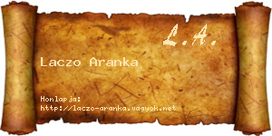 Laczo Aranka névjegykártya